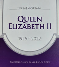 Load image into Gallery viewer, 2022 Queen Elizabeth Silver Proof Coin