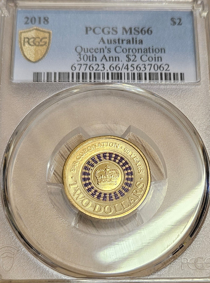2018 -  $2 Purple Coronation, ms66