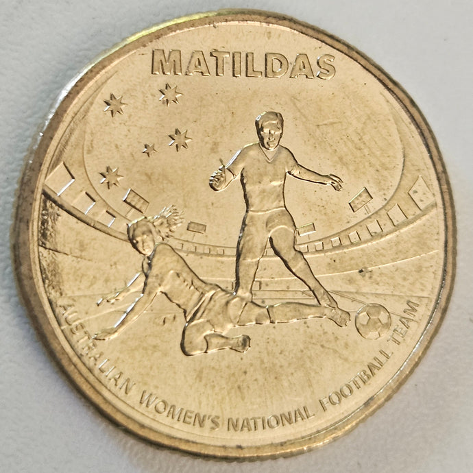 2023 Matildas $1 Coin -Tackle- Circulated