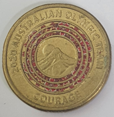 2020 - 'Aus Olympic Team Courage'- $2 Coin, Circulated