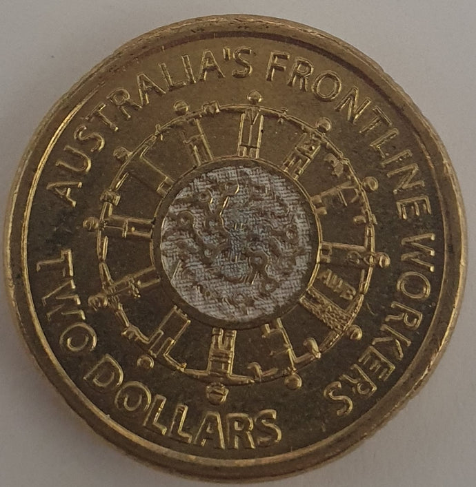 2022 'Frontline Workers' $2 circulated coin