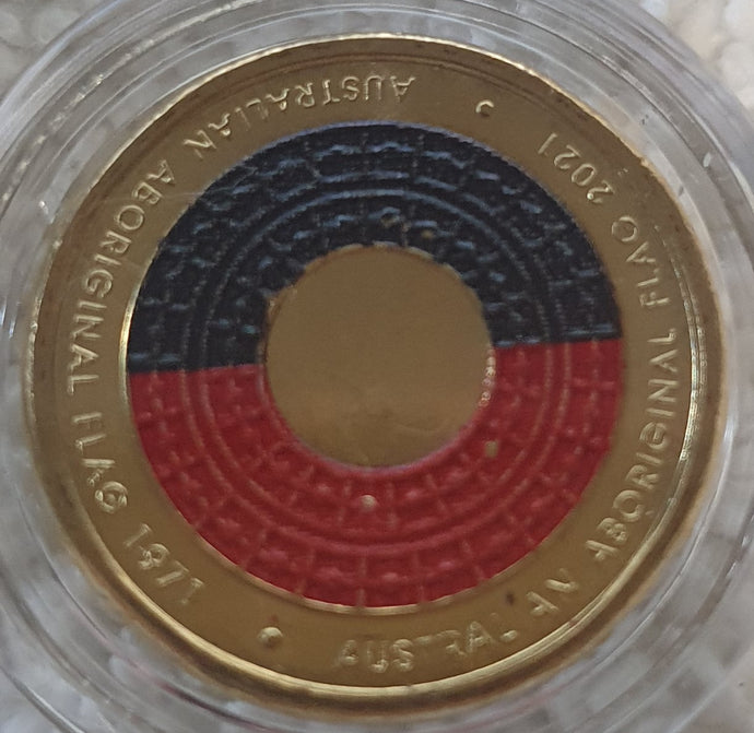 2021 'Australian Aboriginal Flag' $2 Coin, Uncirculated