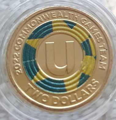 2022, Australian Commonwealth Games Team - 'U' - Uncirculated $2 coin