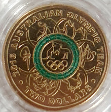 Load image into Gallery viewer, 2016- Olympic Green Ring- $2  Coin, Uncirculated