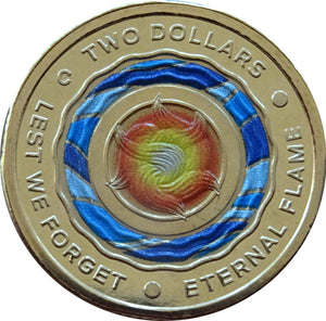 2018 Eternal Flame $2 Coin, Circulated