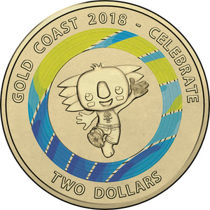 2018 Gold Coast Commonwealth Games $2 Coin, Circulated